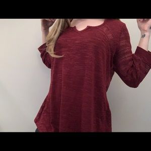 NWOT Lace Detail Blouse